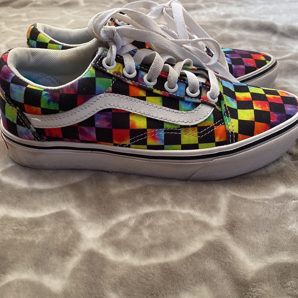 Tie dye checkered vans - Picture 3 of 5